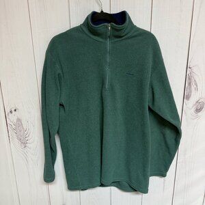 Patagonia Men’s Vintage Capilene Expedition 1/4 Zip Fleece Pullover L Green EUC